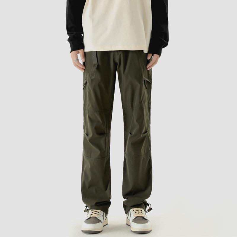 Autumn clothing for men and women, waterproof storm pants, loose overalls, parachute quick-drying pants, trousers