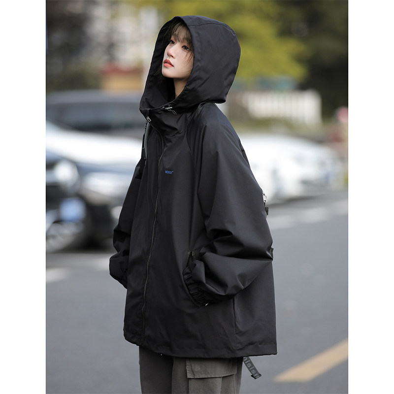 Hong Kong style couple style trendy brand hooded ins outdoor jacket for men and women