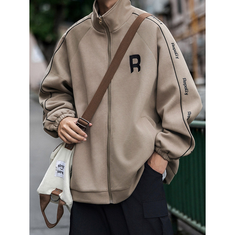 Original live broadcast quality American embroidery trendy loose casual jacket coat
