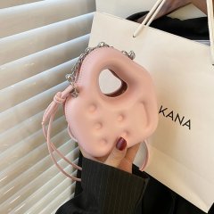 Korean ins fashion handheld mini bag for women 2024 new style simple coin small square bag high-end cross-body bag