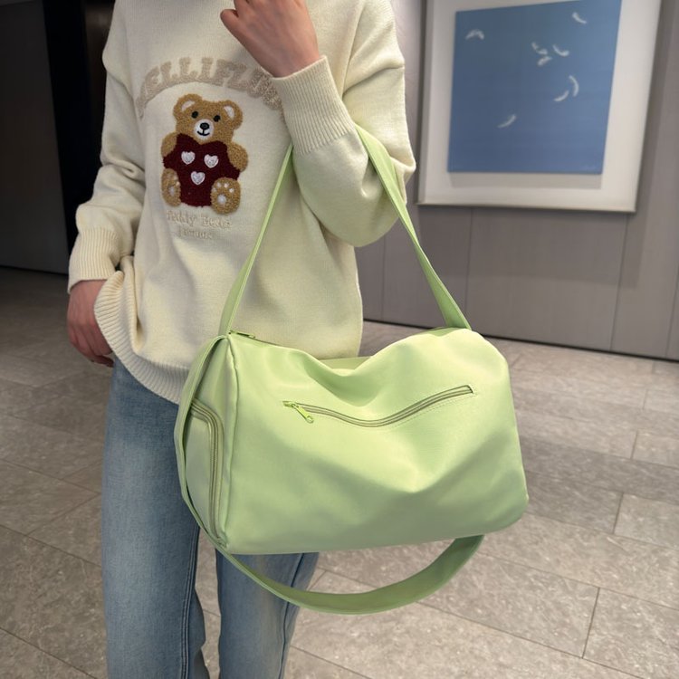 Korean style short-distance travel bag large capacity women's shoulder bag lightweight sports swimming fitness bag men's luggage additional bag