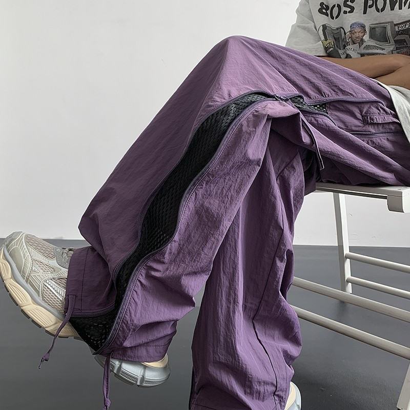 Four Seasons Two-Wear Jacket Pants Parachute Pants Casual Pants Men's High Street Trendy Long Pants