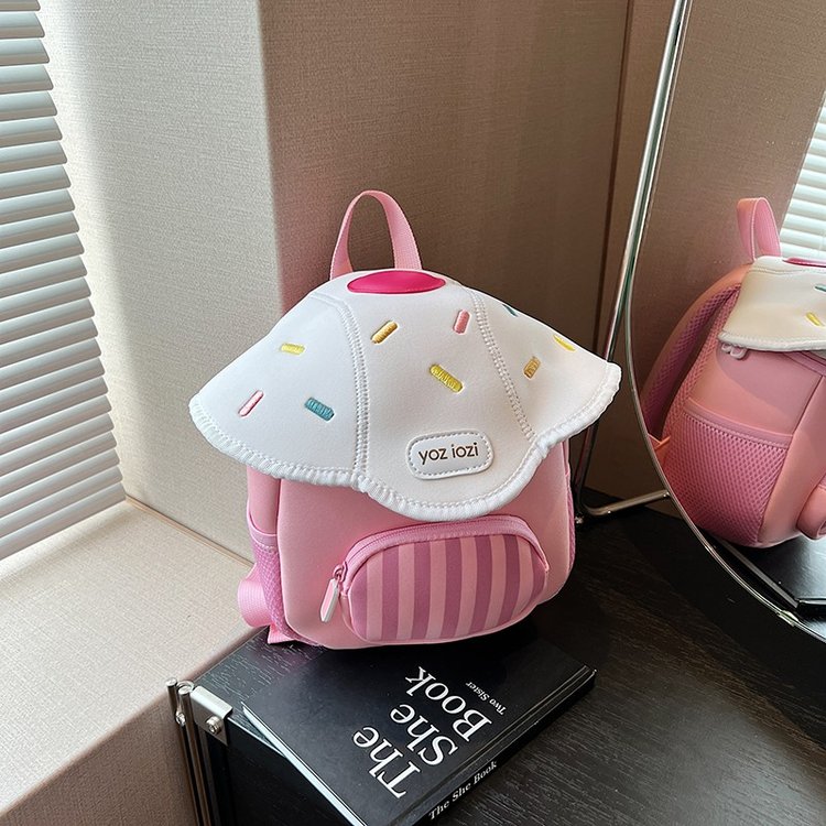zoyzoii Kindergarten Small School Bag Angel Backpack Rainbow Donut Rabbit Backpack Christmas School Gift