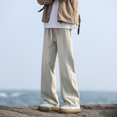 Spring and summer straight jeans