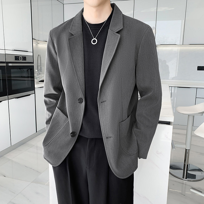 Light and mature style ~ early autumn new large pocket four-color casual suit jacket