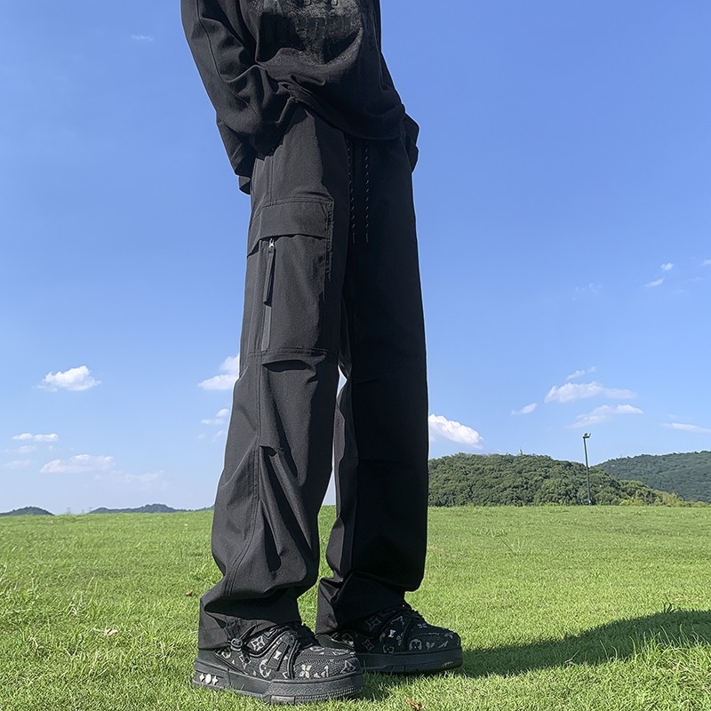 Designed casual pants, straight-leg functional pants, sports pants, men's mountaineering waterproof assault pants