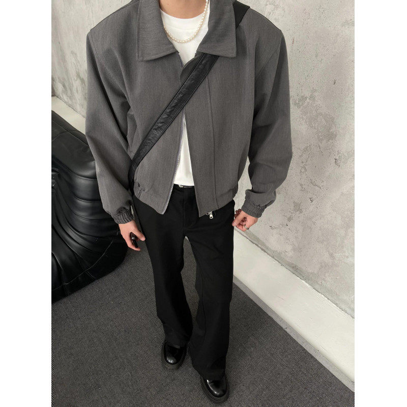 【Available】Padding Short Jacket Men's Thickened Lapel Jacket Regular