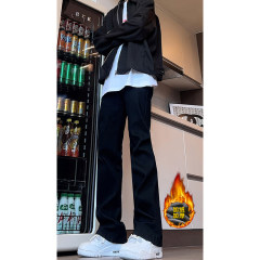 American style micro-flare stretch thickened velvet jeans