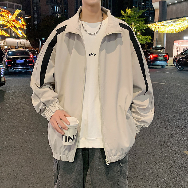Spring new outdoor stand collar jacket for men