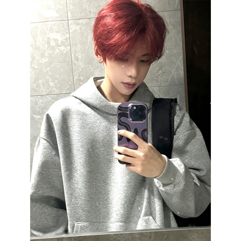 American retro heavyweight cleanfit hooded sweatshirt jacket special batch