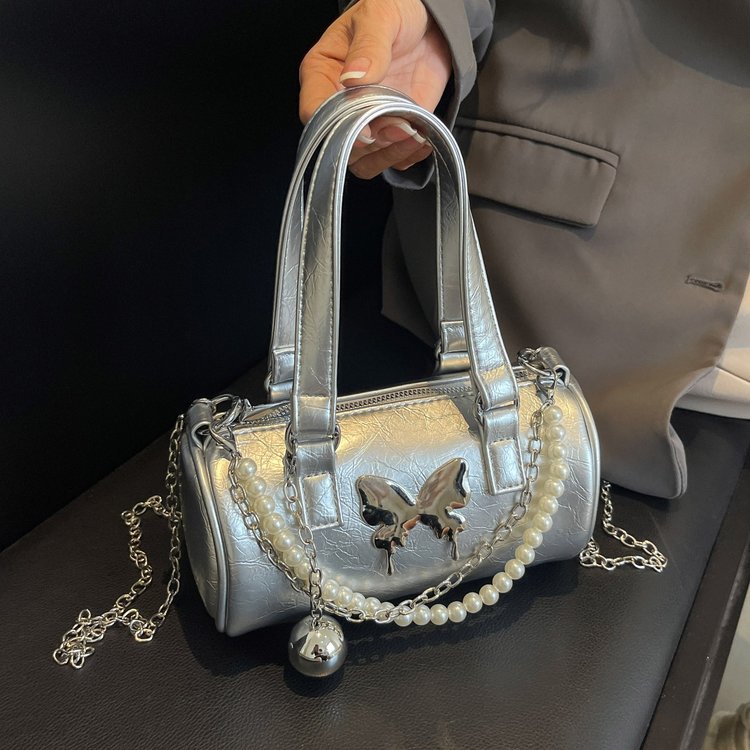 Western style niche bow bag for women 2024 new summer versatile chain crossbody bag for walking and going out small bag