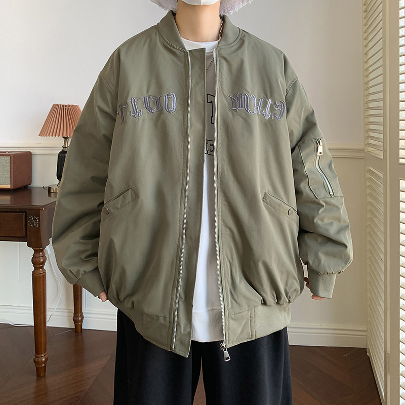 8XL-M 2023 spring new style plus size embroidered baseball uniform men's oversize bomber jacket