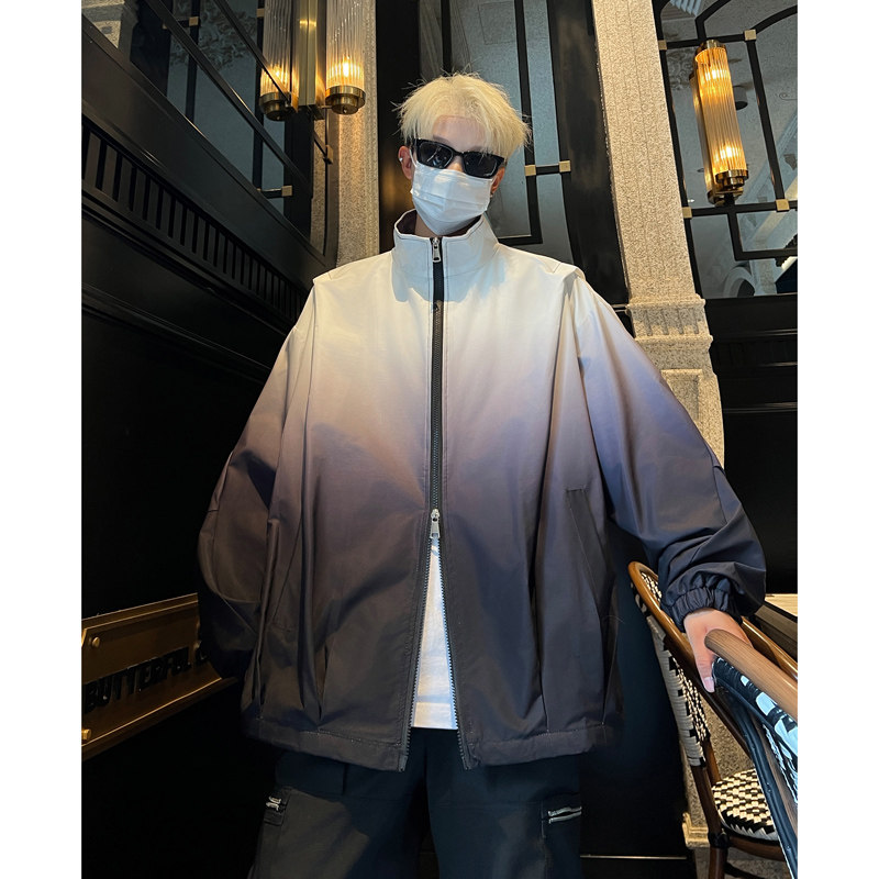 men's stand collar functional style jacket