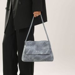 Original retro flip bag, high-end texture bag, shoulder tote bag, women's chain bag, large commuting bag