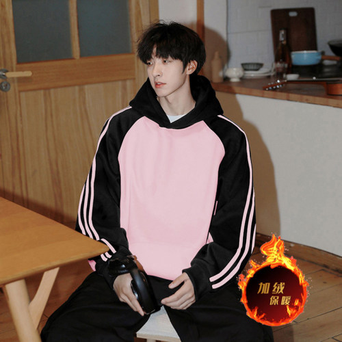 Dewu high-quality second-hand 480g 100% cotton plus velvet thickened loose webbing sweatshirt that supports returns and exchanges