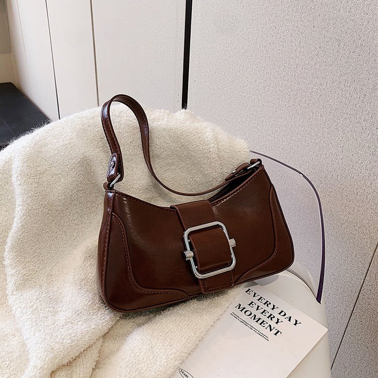 Simple and stylish Korean style shoulder bag for women 2024 spring new versatile ins armpit bag Korean style women's bag