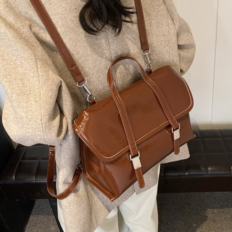 British retro high-end backpack women's 2024 new college style portable briefcase large capacity backpack