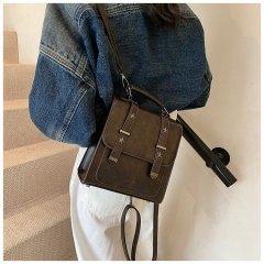 Korean version student casual class schoolbag women's bag 2024 new retro backpack versatile portable travel bag