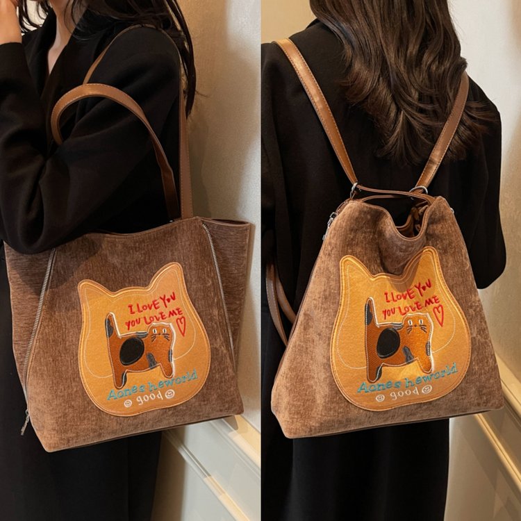 This year's popular tote bag for women 2024 new style contrasting color armpit bag large capacity handbag casual shoulder bag