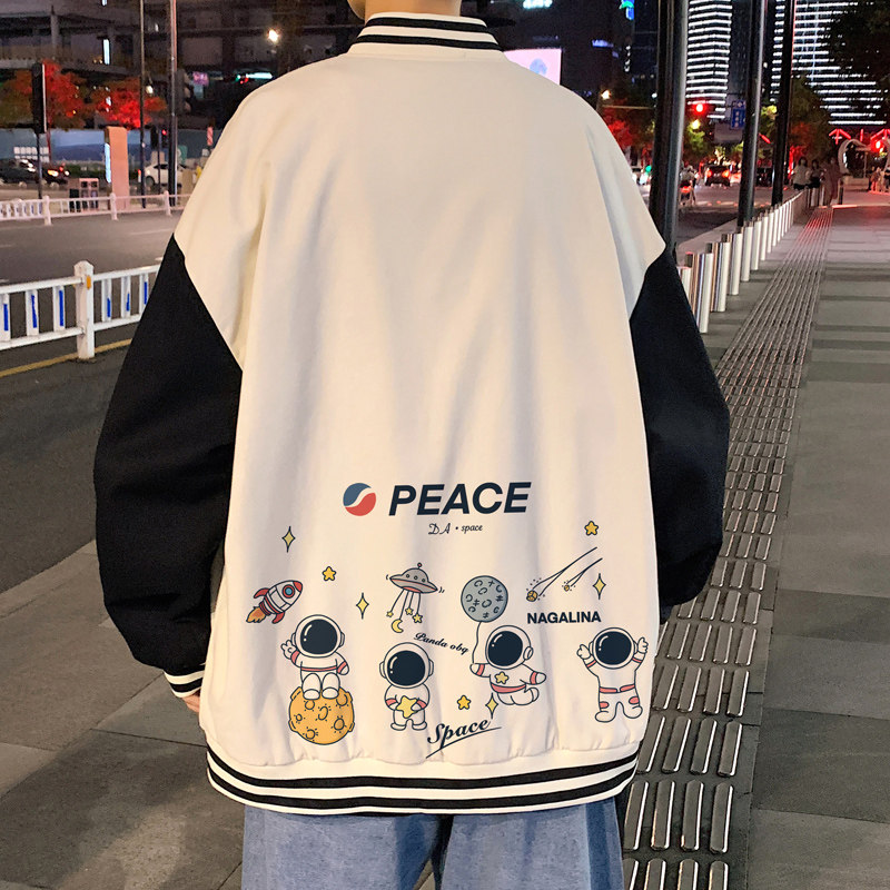 !  Hong Kong fashion brand patchwork baseball uniform men's jacket men's fashion brand jacket men
