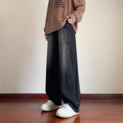 Quality autumn new American trendy loose scimitar jeans