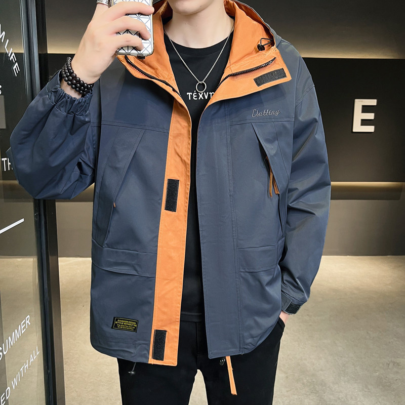 Hooded Jacket Workwear Heavy Industry Jacket Casual Loose Jacket Fashion