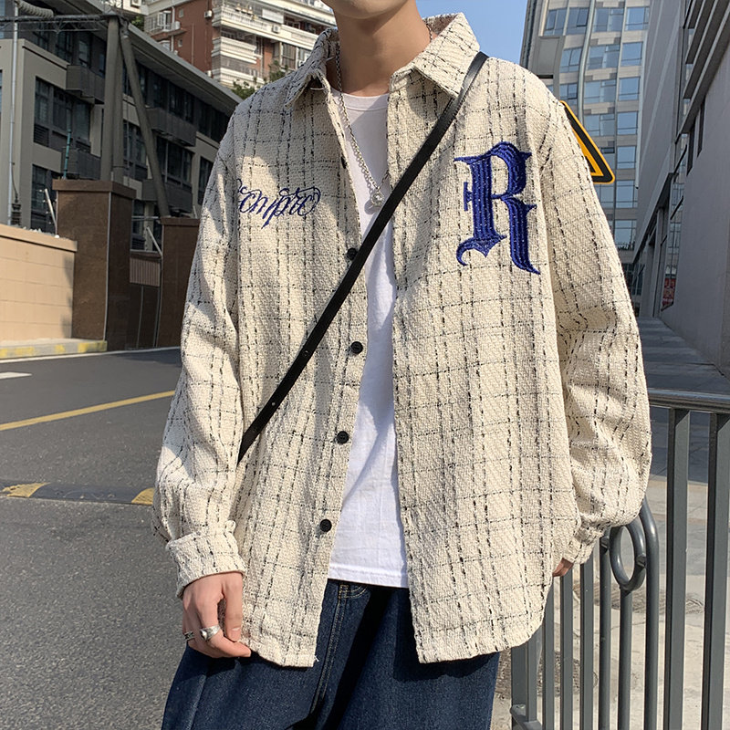 European and American hip-hop baseball jacket men's trendy brand street loose couple casual retro embroidered jacket
