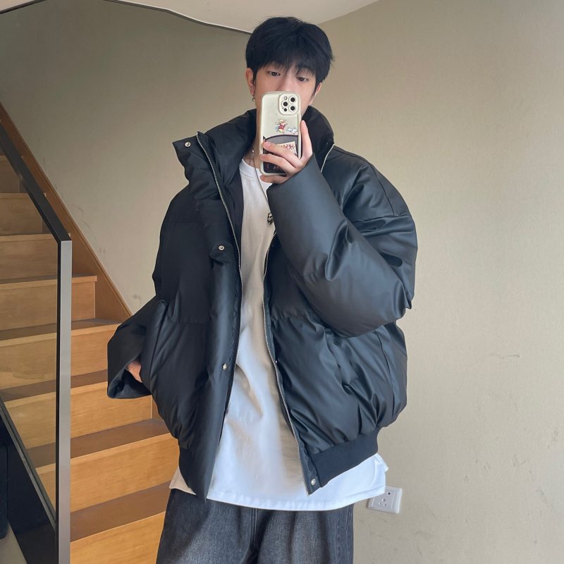 Small stand collar short thickened cotton coat