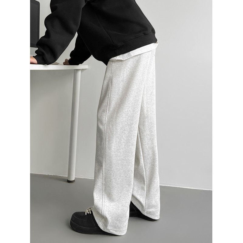 Heavy autumn and winter embroidered scimitar pants