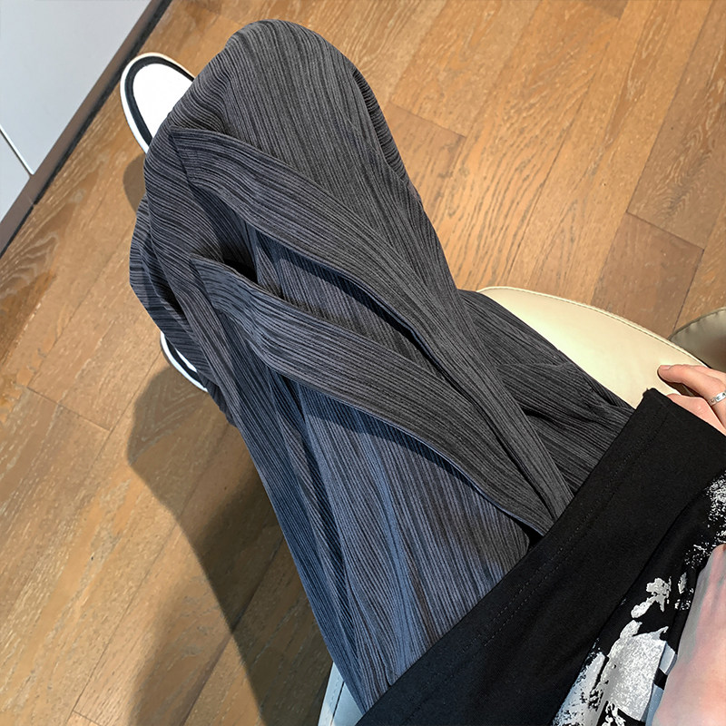 High quality versatile casual pants, loose daily large size straight pants