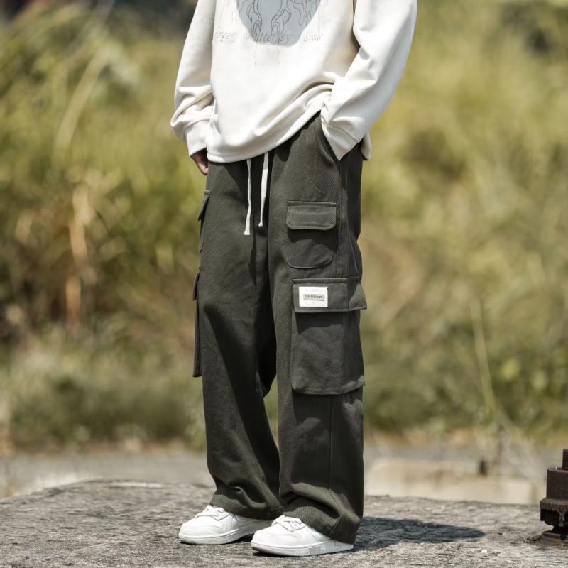 Overalls men's Korean style trendy multi-pocket high street handsome autumn and winter new ins trousers