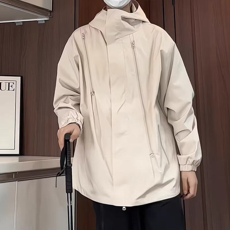 Three-in-one outdoor jacket, handsome waterproof and windproof functional jacket for men