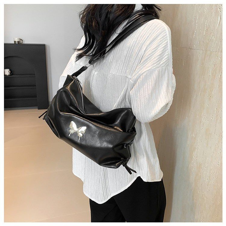 Korean niche underarm bag for women 2024 new trendy cool tote bag casual large capacity crossbody bag commuter bag