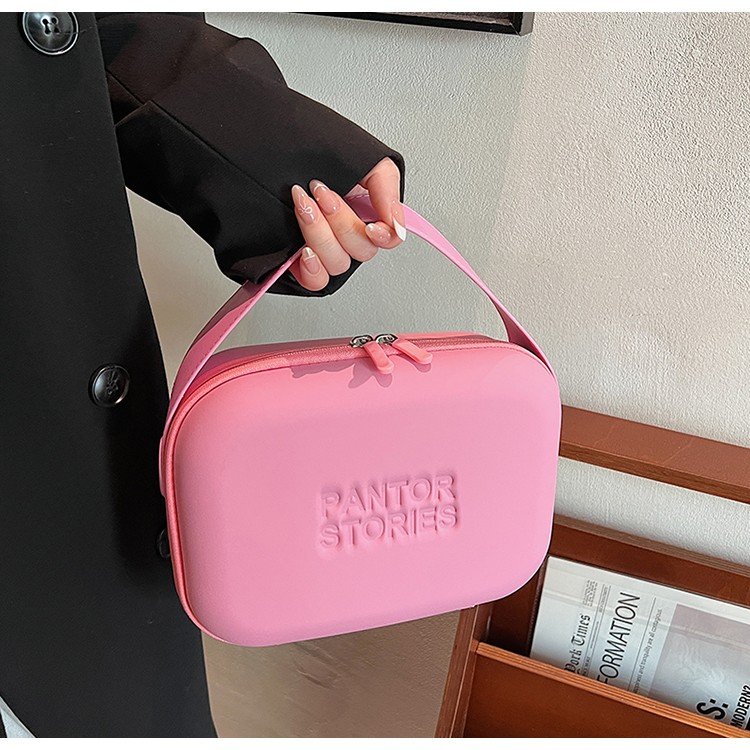New large-capacity handbag ins style toiletry bag fashion trend dopamine cosmetic bag multi-purpose storage bag