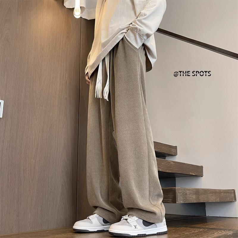 Spring and autumn trousers for men, loose high street vibe style American casual trousers with high quality