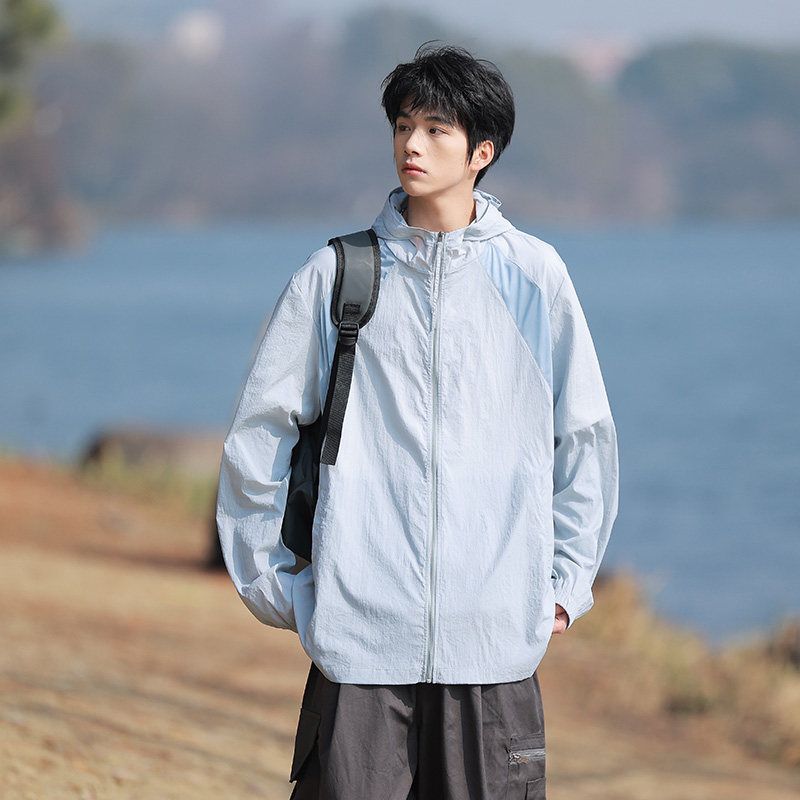 P50 sun protection index 50+ thin loose large size Hong Kong style sun protection jacket skin