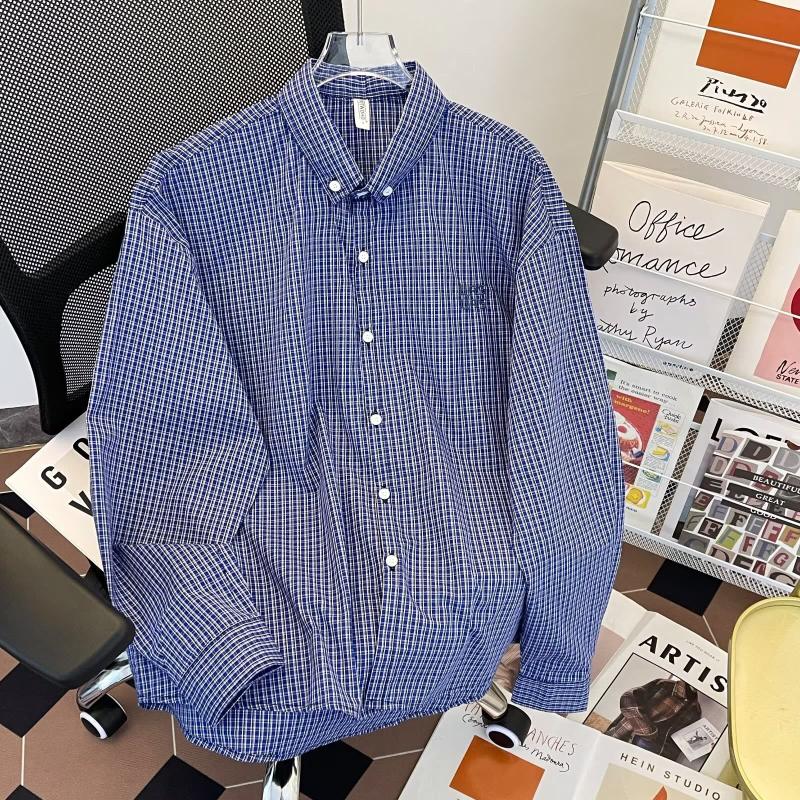 New autumn long sleeve embroidered shirt