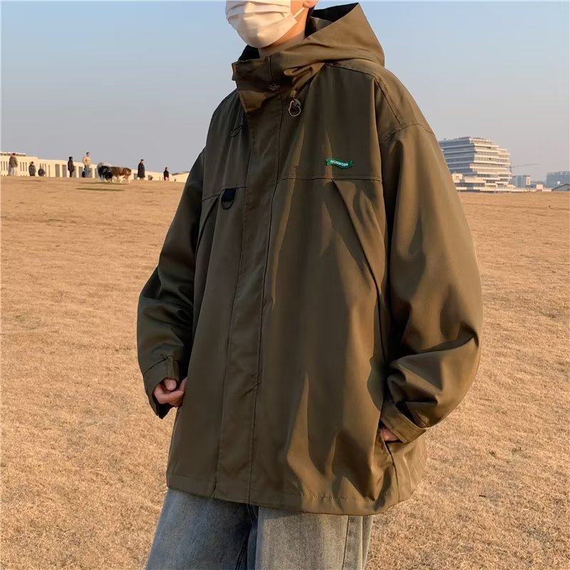 Men's Jackets Autumn New Fashion Brand Waterproof Jackets Men's Loose Casual Autumn and Winter Jackets for Boys