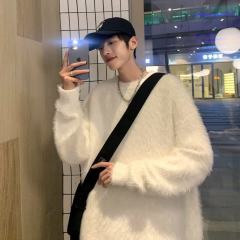 Autumn and winter seahorse wool sweater, lazy and high-end men's winter oversiz