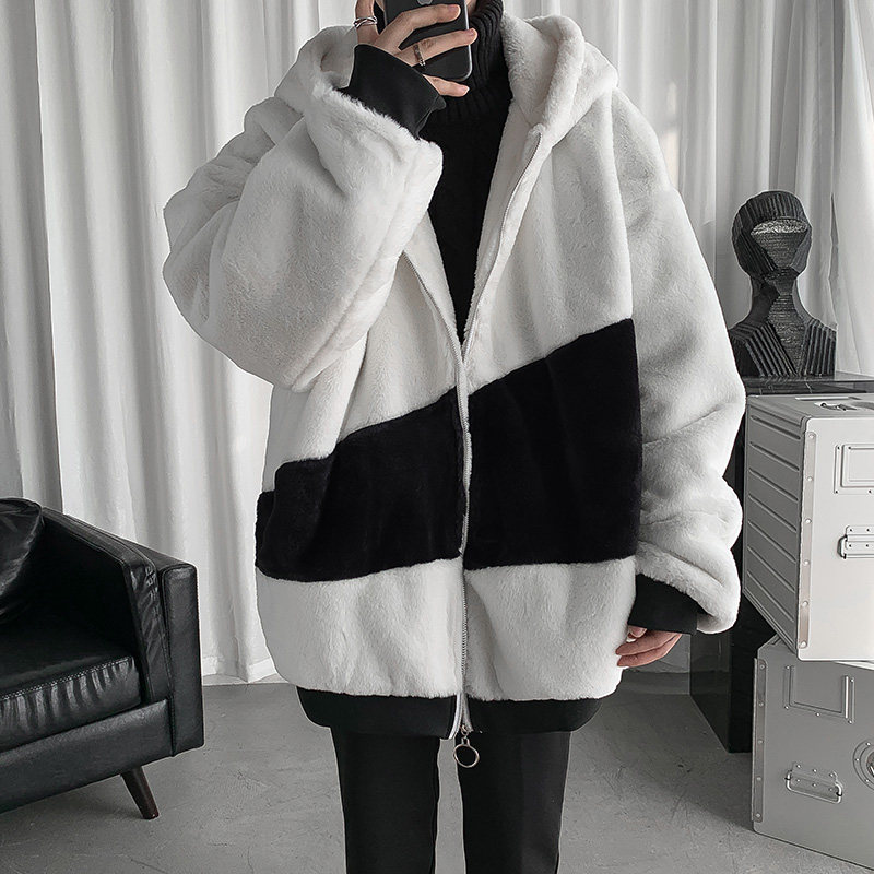 Cotton coat men's winter cotton coat plus velvet thickened cotton jacket trendy brand ins Hong Kong style jacket