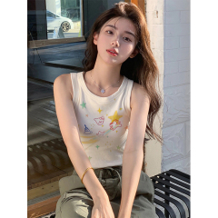 260g modal sweet short sling design niche outerwear summer chic sweet top