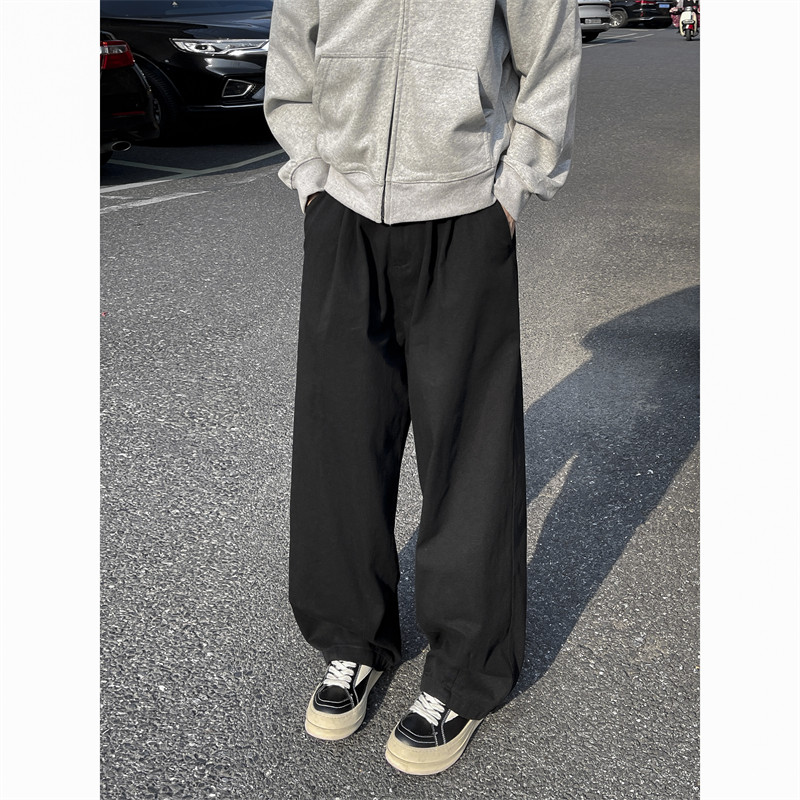 Autumn fashion brand high street casual simple handsome loose casual overalls