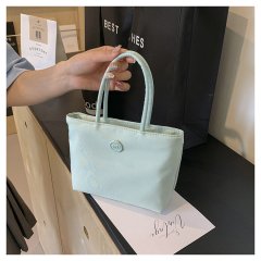 Korean niche mini cute yellow small bag new simple portable mobile phone bag nylon commuter vegetable basket bag