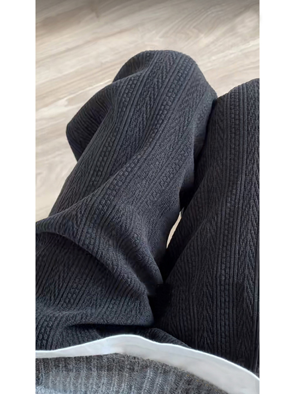 Original Jacquard Wheat Ear Pattern Chenille Pants Plus Velvet Thickened Casual Pants