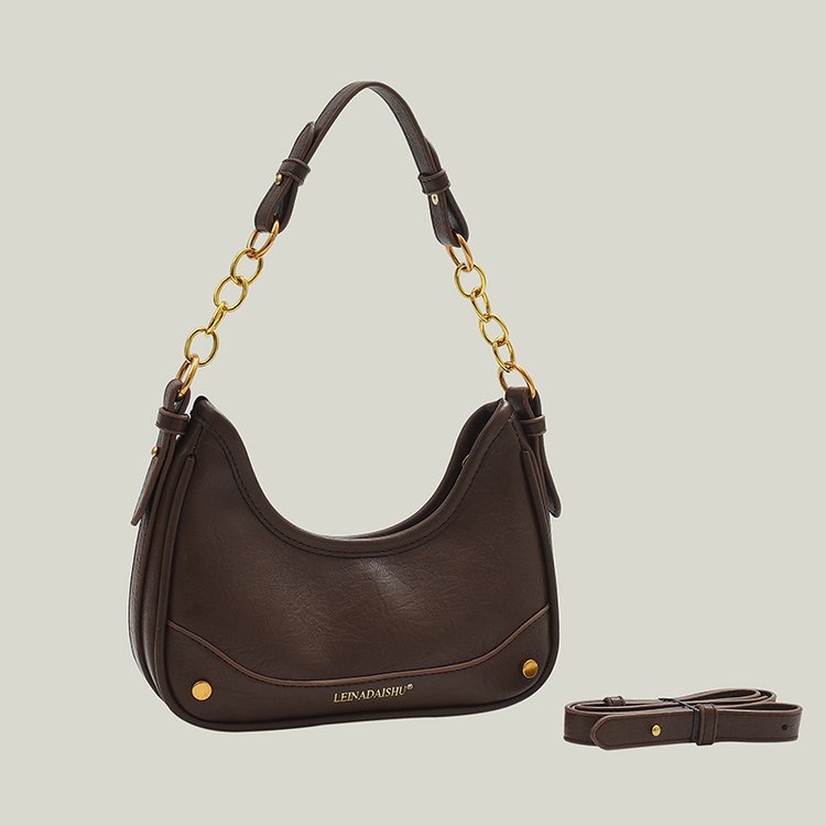 High-end armpit bag for women, fashion niche women's chain bag, new versatile crescent bag, shoulder crossbody bag for women