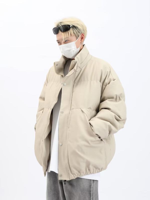 Network diagram High quality PU leather coat and cotton coat