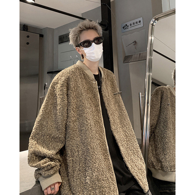 New autumn and winter coats, high-end and handsome shirts, versatile little fragrant and lazy design