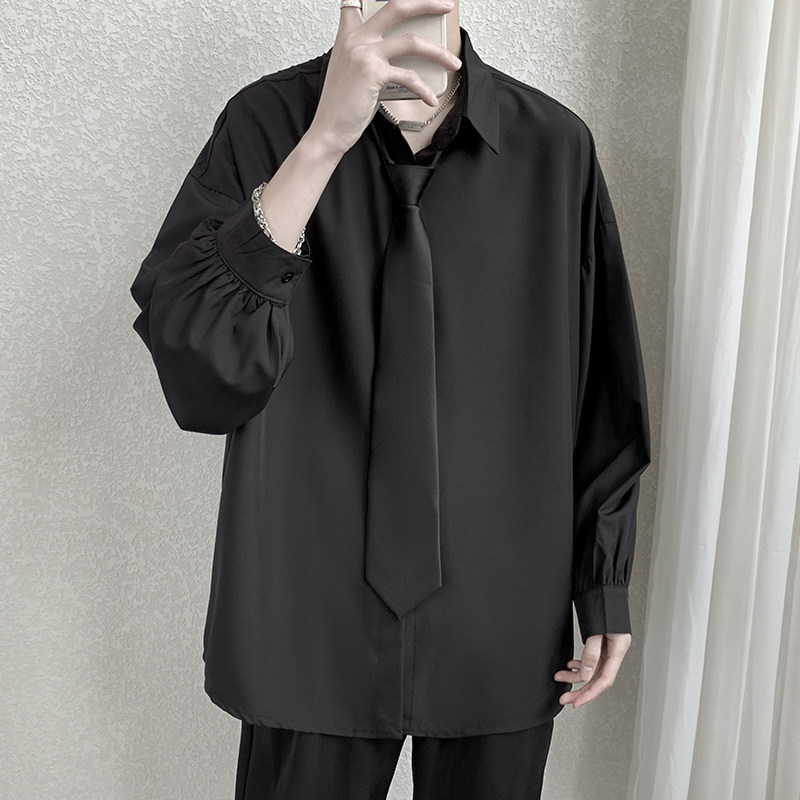 Summer new long-sleeved shirt men's large size loose sun protection clothing casual and fashionable