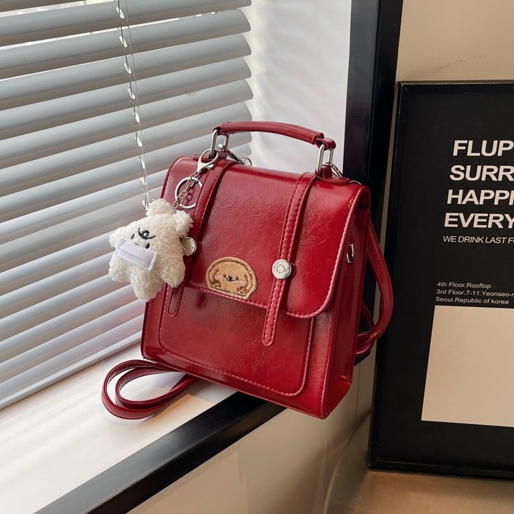 Commuting texture, simple and stylish retro casual bag, autumn and winter new Korean style backpack, crossbody bag, trendy
