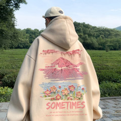 Live broadcast quality 360g heavyweight American printed sweatshirt